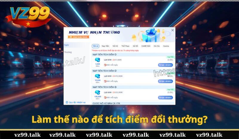 Làm thế nào để tích điểm đổi thưởng?